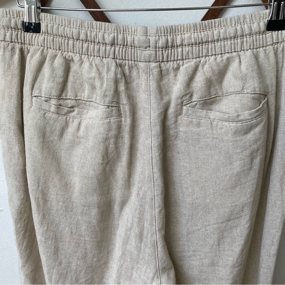 Linen Drawstring Lounge Pants - Picture 9 of 12